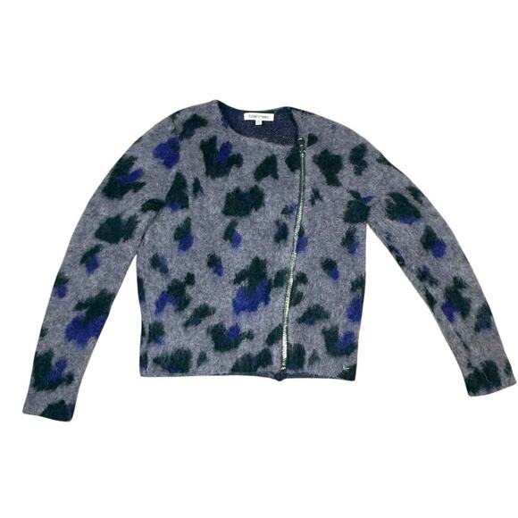 Elizabeth and James Yale Asymmetrical Zip Wool Mohair Sweater XS - Picture 4 of 5